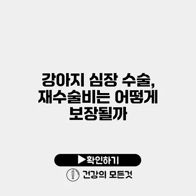 강아지 심장 수술, 재수술비는 어떻게 보장될까?