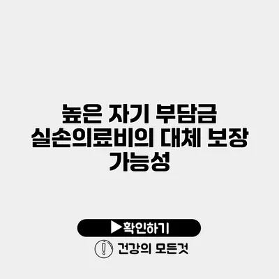 높은 자기 부담금 실손의료비의 대체 보장 가능성