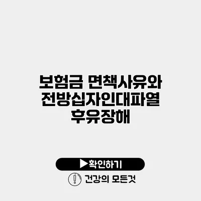 보험금 면책사유와 전방십자인대파열 후유장해