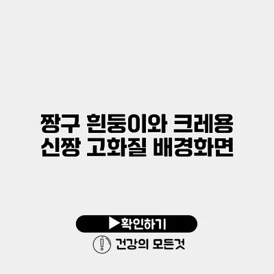 짱구 흰둥이와 크레용 신짱 고화질 배경화면